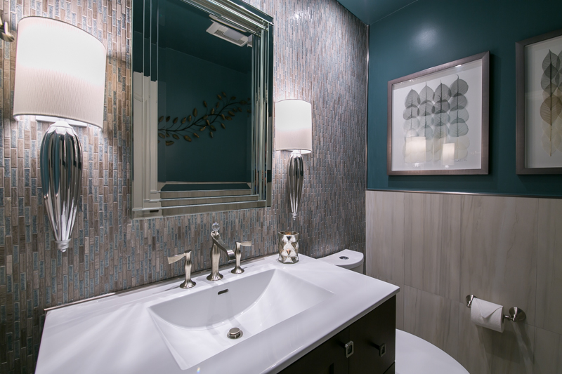 full-service-interior-design-fremont-ca-factors-in-interior-design-investment-powder-room-texture-wallpaper-deep-teal-walls-statement-sconces-luxury