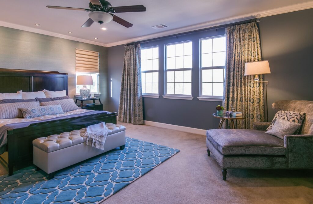 raashi-design-alamo-ca-factors-of-interior-design-investment-contemporary-bedroom-with-custom-drapes-luxury-finishes-designer-on-call